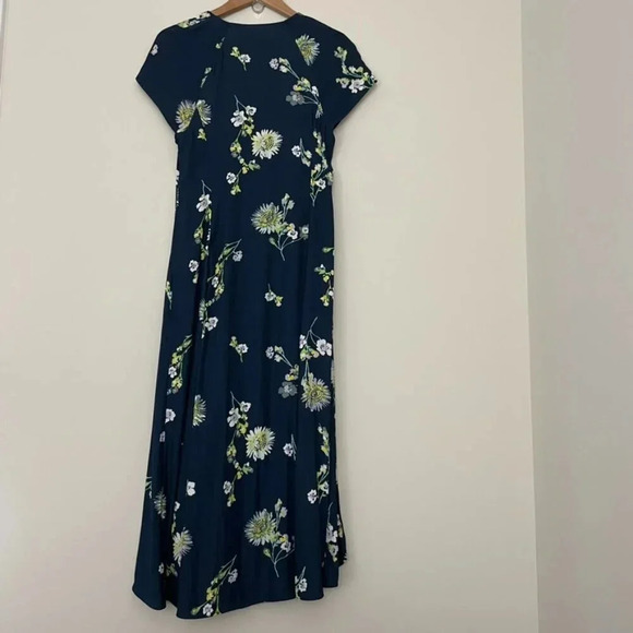 Free People Lost In You Blue Floral Hi-Lo Midi Dress Size Small - Picture 2 of 7